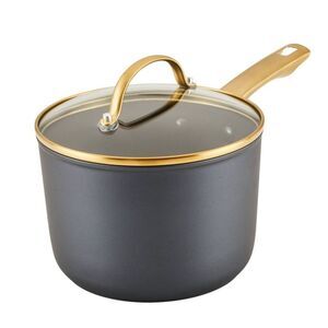 Farberware -  Ceramic Stainless Steel Sauce Pan Cookw Black